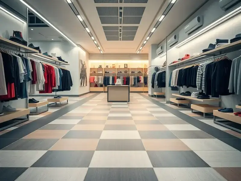 タイル（ビニルタイル）施工写真